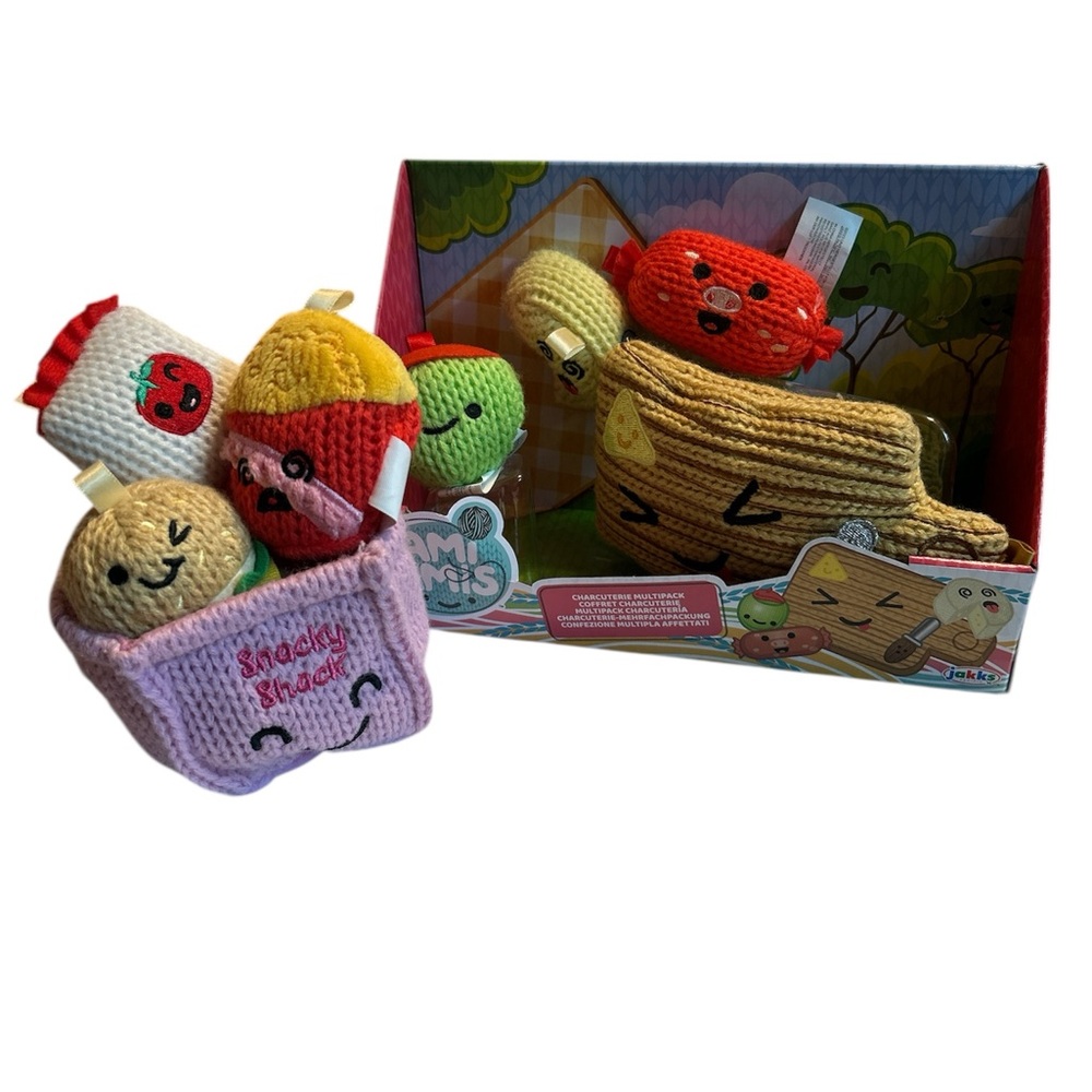 Ami Amis Charcuterie pack & Fast food multipack 8 pc 2023 mini knit plush